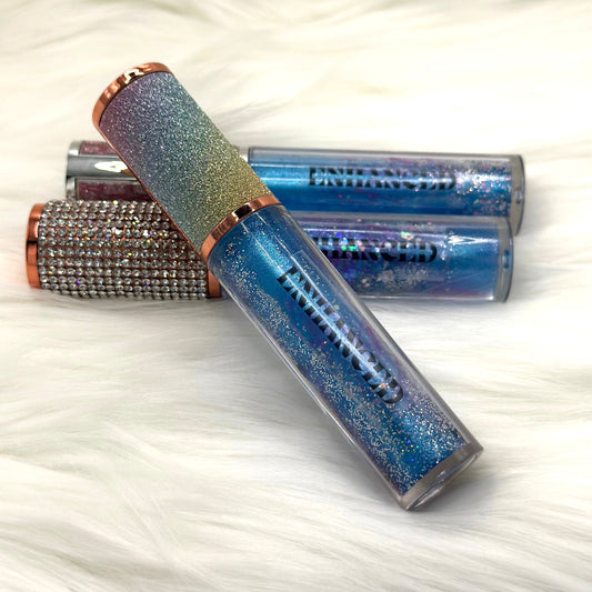 Blue w/ Pink Glitter