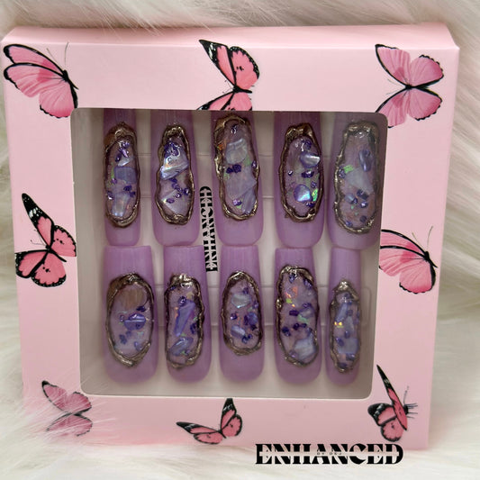 Encapsulated Lavender (Long Square)